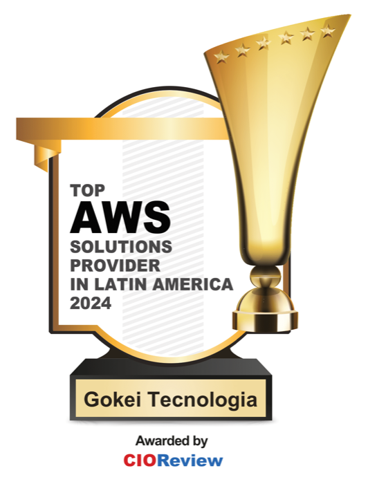Selo Top 10 AWS Solutions Providers in Latin America 2024, concedido pela CIO Review
